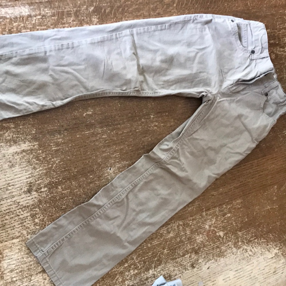 Urban pipeline slim straight khaki pants uniform